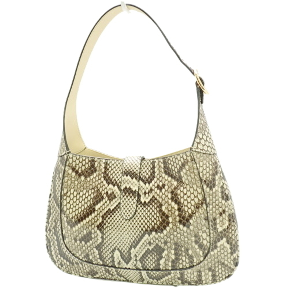 Gucci Tan Small 1961 Bag Leather Shoulder Python Jackie